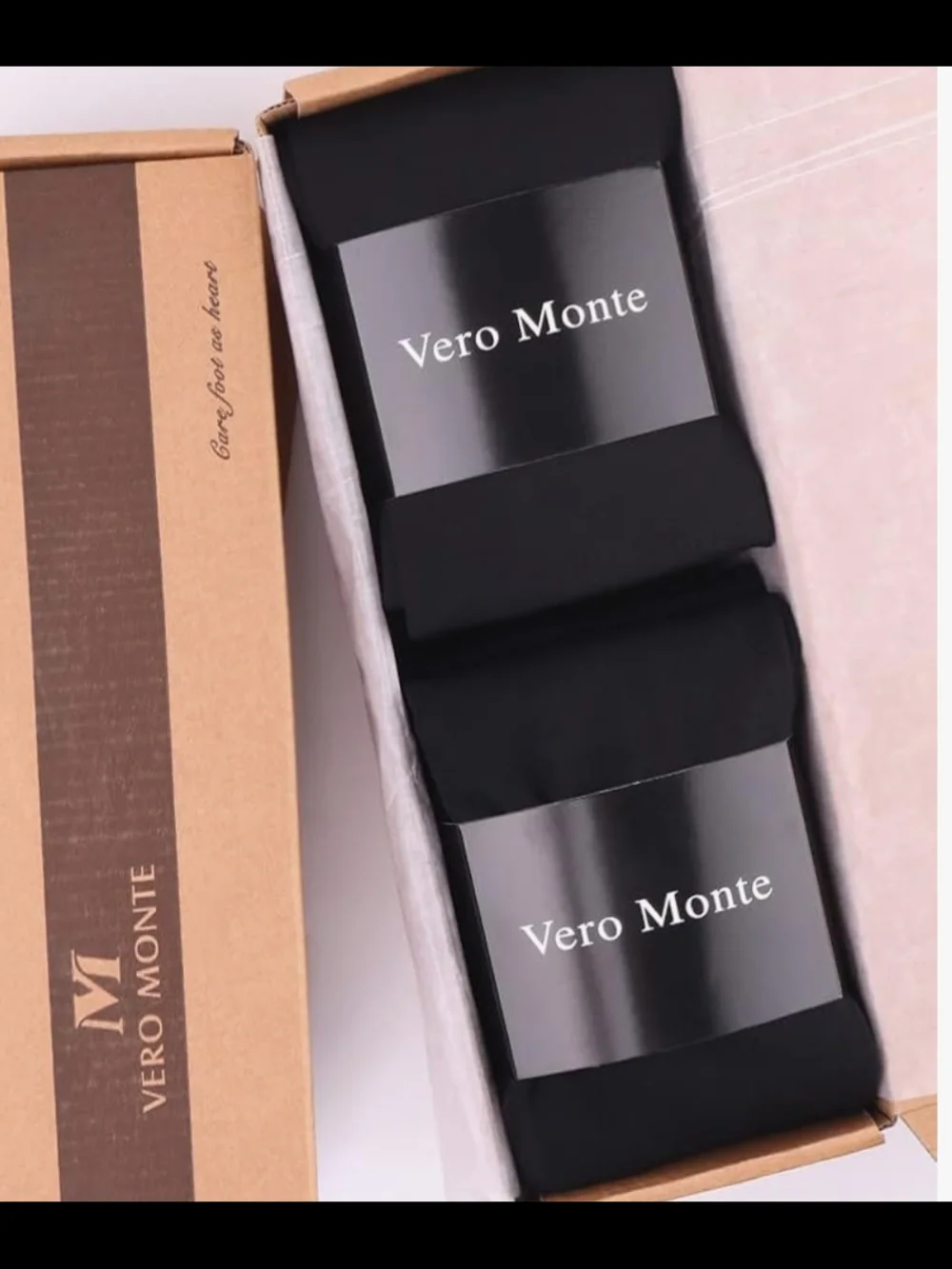 Vero Monte Black Opaque Women's Tights - Classic Hosiery L/XL